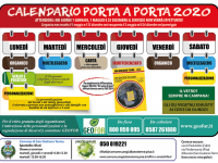 8 GENNAIO 2020 / Raccolta dei rifiuti porta a porta, pubblicato il calendario 2020