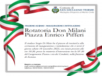 Le intitolazioni a Don Milani e Pifferi il 18/11