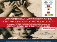 Premio Verdigi: domenica 11 dicembre l'edizione 2022 al Teatro Rossini
