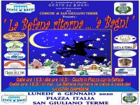 3 GENNAIO 2020 / Ecco la befana a San Giuliano. Giochi in piazza e calze per i più piccoli
