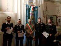 9 NOVEMBRE 2019 / San Giuliano Terme, il sindaco Di Maio premia tre militari dell'Arma dei Carabinieri
