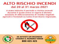 Divieto di abbruciamento dal 20 al 31 marzo